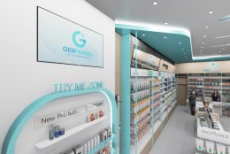 Design, manufacture and installation of stores: Genpharma Shop, Bangkok.